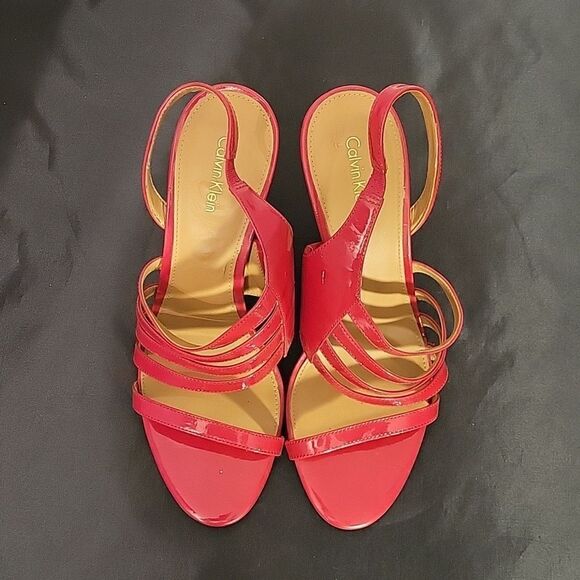 CALVIN KLEIN MARIAN SLINGBACK HIGH HEEL STILETTOS SANDAL G1 - Picture 3 of 16